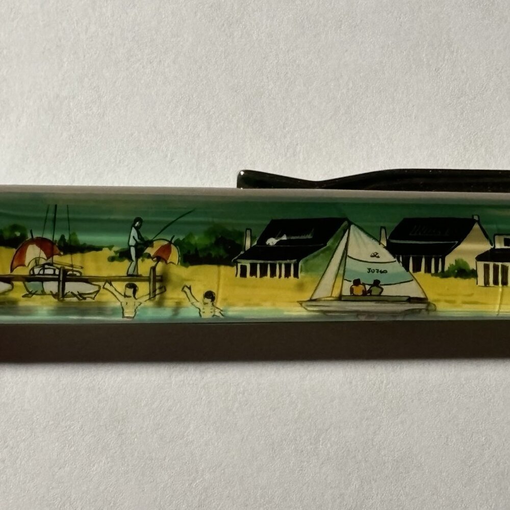 Virginia Floaty Pen Sailboat Moves Beach Pier Lighthouse Souvenir Promo Travel